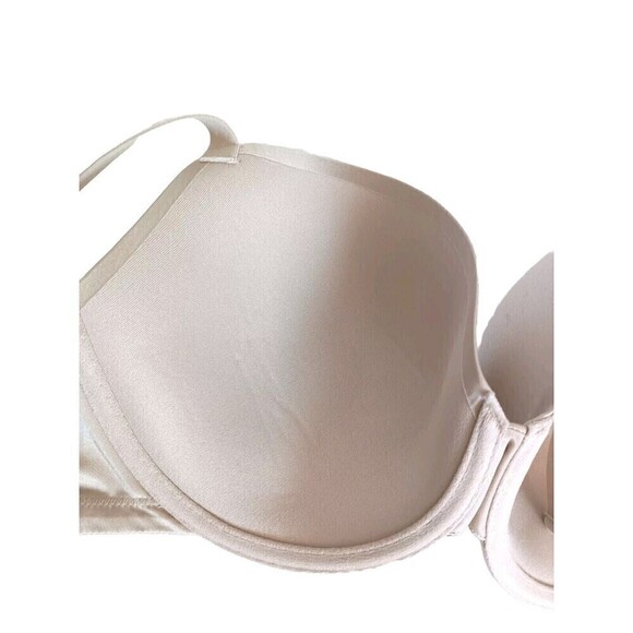 Modern Movement Bra Size 38 D Nude Beige Lightly Lined Underwire Balconette - Picture 6 of 7